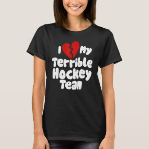 Camiseta Adoro A Minha Terrível Equipe De Hóquei