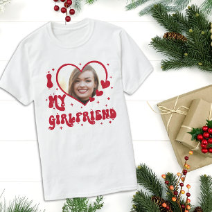 Camiseta Adoro A Minha Tipografia Do Coração Namorada