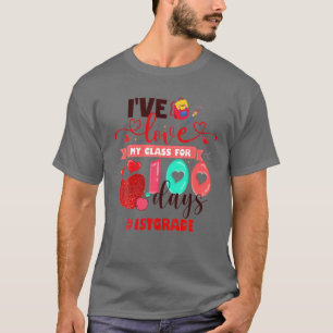 Camiseta Adoro a minha turma durante 100 dias na escola 1St