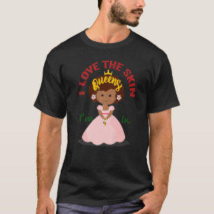 Camiseta Adoro A Pele No Forte Q Africano Da Mulher Negra