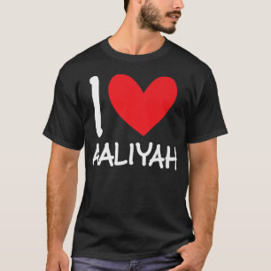 Camiseta Adoro Aaliyah Name Personalizar Menina Mulher Bff