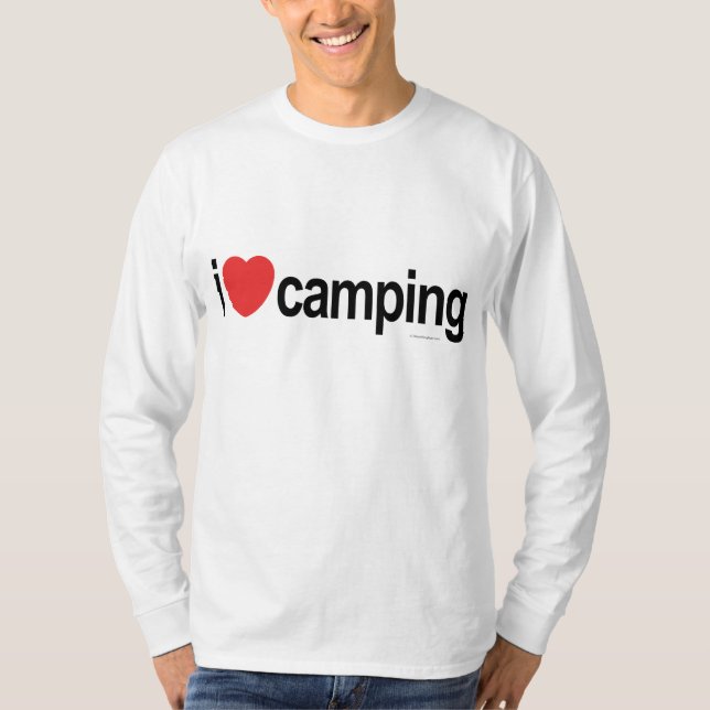 Camiseta Adoro acampar (Frente)