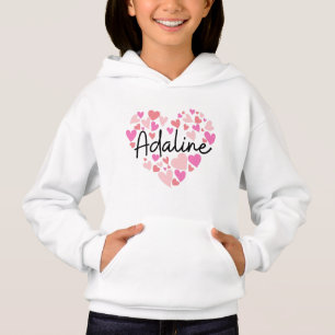 Camiseta Adoro Adaline - corações para Adaline