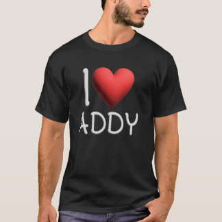 Camiseta Adoro Addy Name Personalizado Menina Amiga Ele