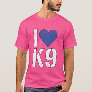 Camiseta Adoro Agente Canino da Unidade de Polícia do K9