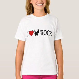 Camiseta Adoro Águia Rock California Red Heart