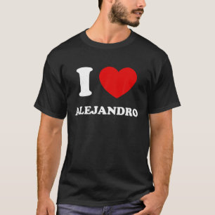 Camiseta Adoro Alejandro I Heart Alejandro Funny First Ale