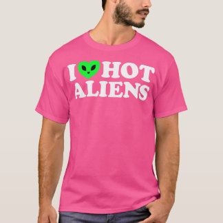 Camiseta Adoro Aliens Quentes Engraçados Cifias Extraterres