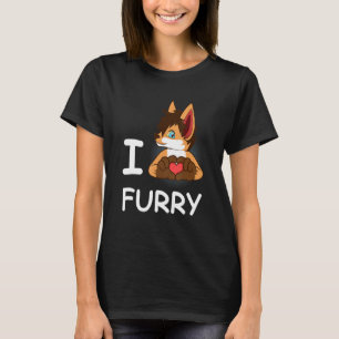 Camiseta Adoro Amante de os animais de Furries