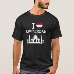Camiseta Adoro Amsterdam Funny Brincadeira Piada Indian Lan