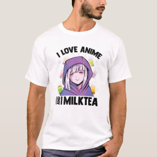 Camiseta Adoro Anime Chá De Leite - Kawaii Blushing Otaku