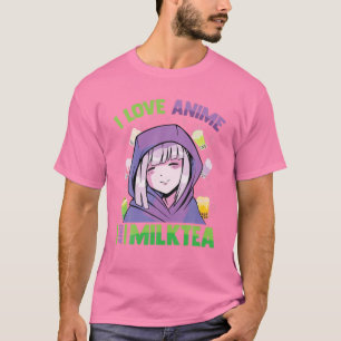 Camiseta Adoro Anime Chá De Leite - Kawaii Blushing Otaku
