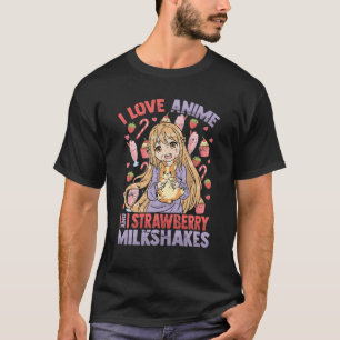Camiseta Adoro Animes E Sorvetes - Kawaii Ot