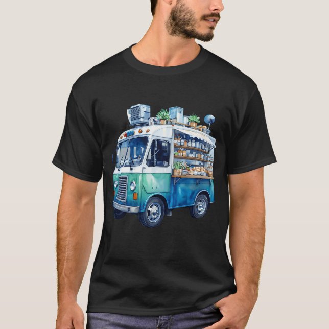 Camiseta Adoro aqueles caminhões de comida (Frente)