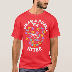 Camiseta Adoro Autismo Cardíaco Sensibilização Eu Visto Uma
