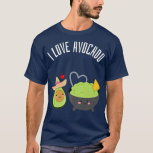 Camiseta Adoro Avocado Cute Avocados Saudáveis Comendo Limp