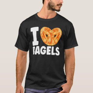 Camiseta Adoro Bagels Foodie Bread Comida judia