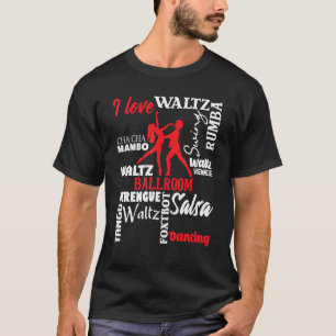 Camiseta Adoro Ballroom Dancing Dance Instrutor Pair Ch