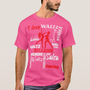 Camiseta Adoro Ballroom Dancing Dance Instrutor Pair Chor
