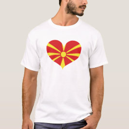 Camiseta Adoro Bandeira da Macedônia do Norte