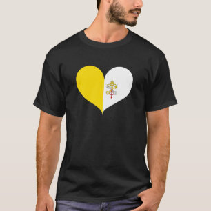 Camiseta Adoro Bandeira de Cidade do Vaticano