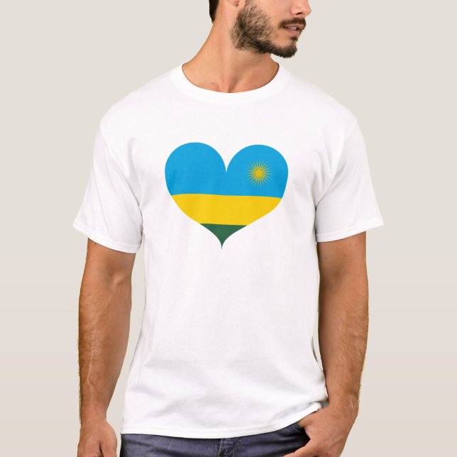 Camiseta Adoro Bandeira Ruanda (Frente)