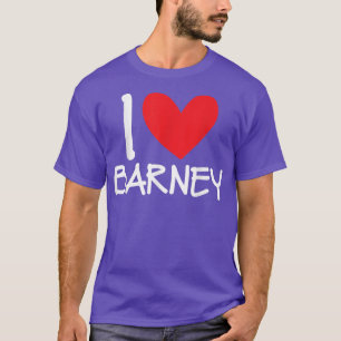 Camiseta Adoro Barney Name Heart Personalised Men Cara BFF