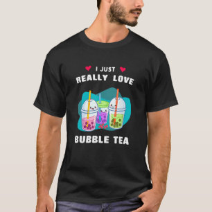 Camiseta Adoro Bolha Chá Engraçado Boba Tea Delicious Bebid