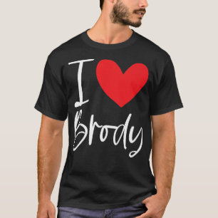 Camiseta Adoro Brody Name Personalizado Mulher BFF Frie