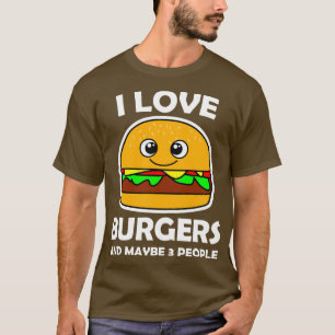 Camiseta Adoro Burgers E Talvez 3 Pessoas