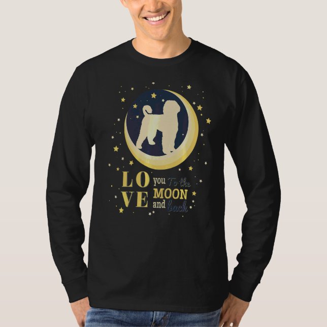 Camiseta Adoro Cachorro De Água Português À Lua (Frente)