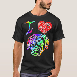 Camiseta Adoro Cachorro Labrador Retriever Tribal Tattoo Ra