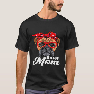 Camiseta Adoro Cachorros Boxer Mãe