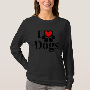 Camiseta Adoro Cachorros Com Papoeira Imprime Cachorro Verm