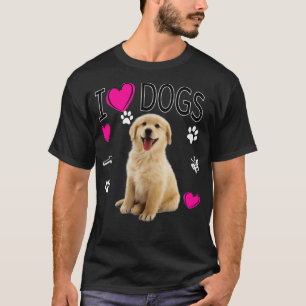 Camiseta Adoro    CachorrosCamisa de recuperação do Labra