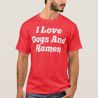Camiseta Adoro Cães E Ramen
