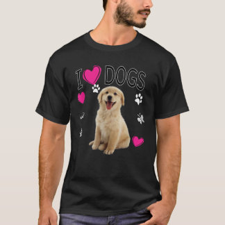 Camiseta Adoro Cães - Ouro Labrador
