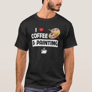 Camiseta Adoro Café e Pintura Artista Pintura e Sip Pa