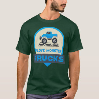 Camiseta Adoro Caminhões Monstros 13