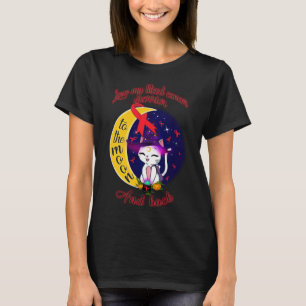 Camiseta Adoro cancer de sangue para a lua e para trás