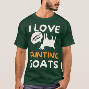 Camiseta Adoro Caprinos Desmaiados - Presente Engraçado De