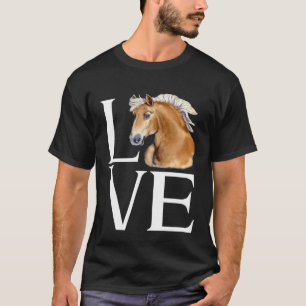 Camiseta Adoro Cavalo Haflinger Adorável