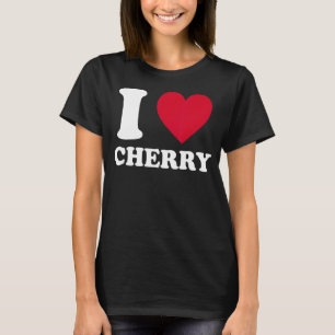 Camiseta Adoro Cherry I Heart Cherry Fruta Berry Costume