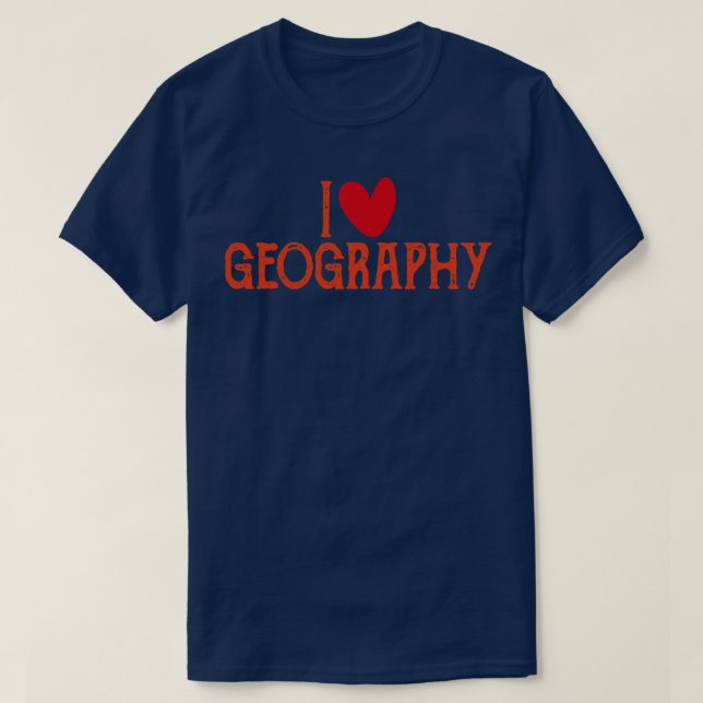 Camiseta Adoro citações de professores de Geografia (Frente do Design)