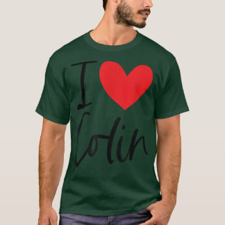 Camiseta Adoro Colin Name Heart Personalised Men Cara BFF F
