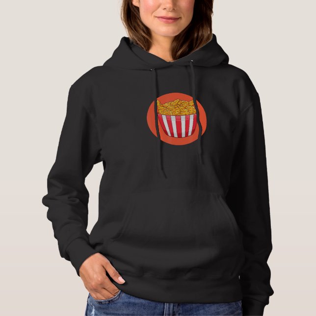 Camiseta Adoro Comida 1 de frango frita (Frente)