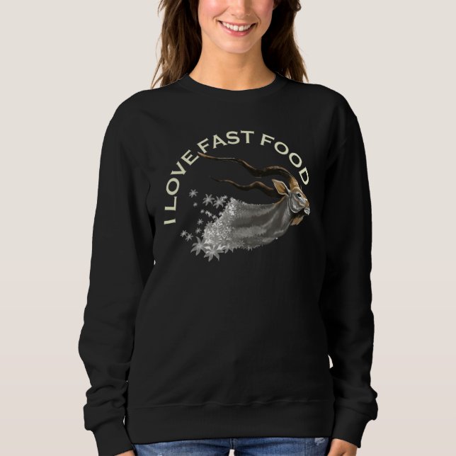 Camiseta Adoro Comida rápida (Frente)
