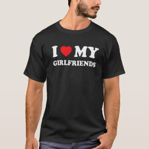 Camiseta Adoro Coração, Meus Namoradas