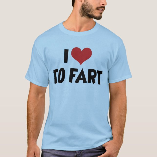 Camiseta Adoro Coração Para Fart (Frente)