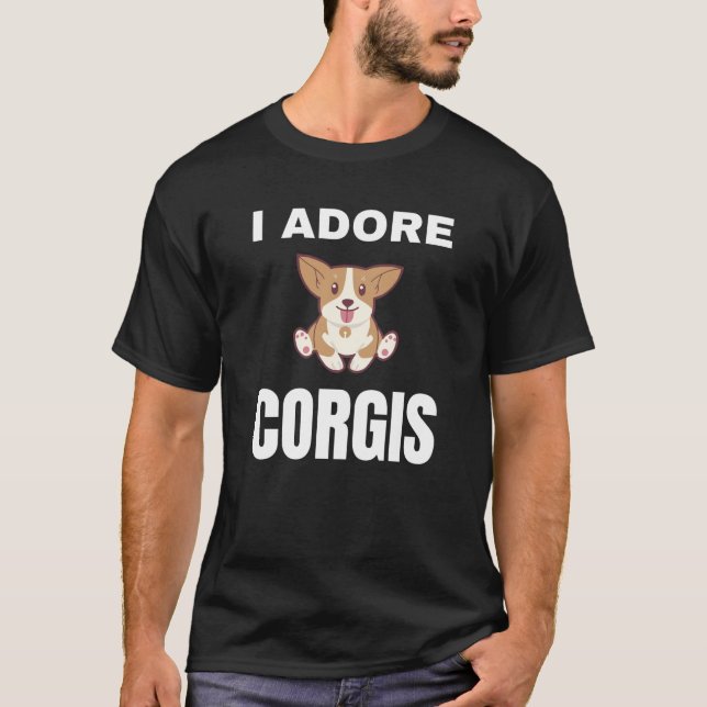 Camiseta Adoro Corgis (Frente)